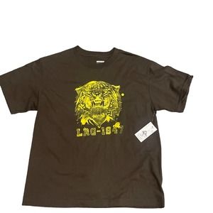 NWT Womens  Brown‎ & Yellow  LRG  T-Shirt sz Large